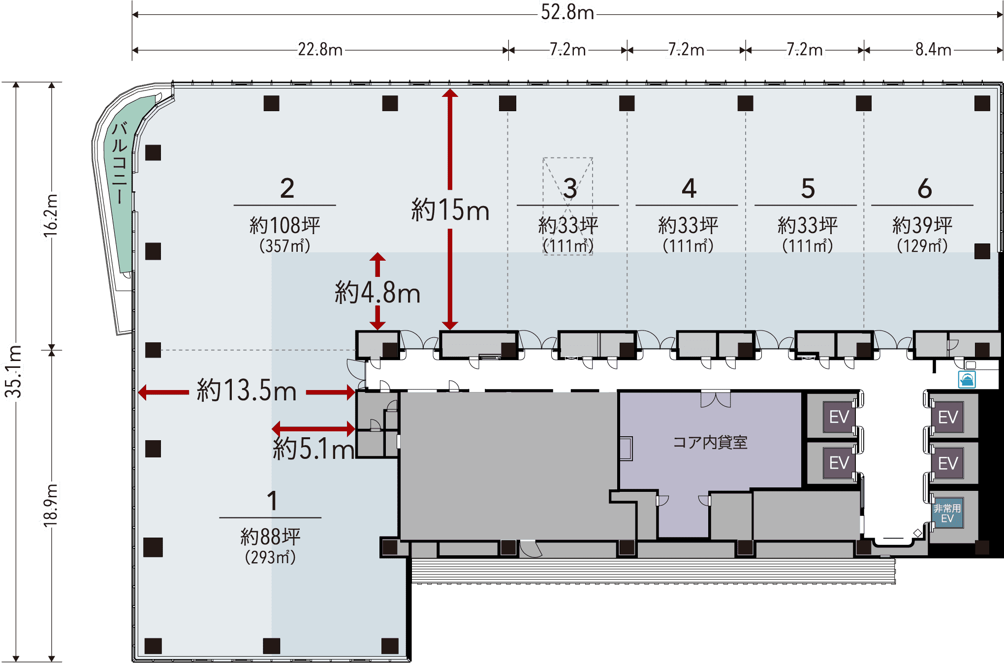 23F貸室図面